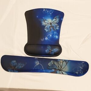 Mouse Pad & Keyboard Wrist Support Set